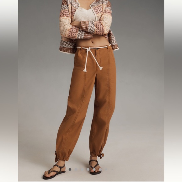 Anthropologie NWT size XS, runs slightly large, Pilcro utility pants w/tie ankle - Picture 7 of 16